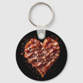 Porte-clés Ne Va Pas Bacon Mon Coeur, Drôle (Verso)