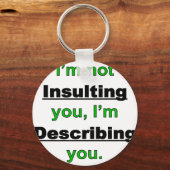 Porte-clés Ne vous insultez pas (Recto)