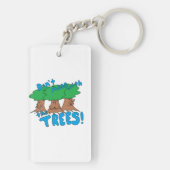Porte-clés Ne vous mêlez pas des arbres ! (Dos)