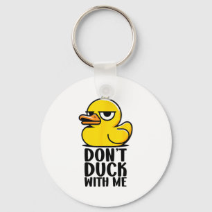 Porte-clés Ne vous moquez pas de moi, Rubber Ducky Mème drôle