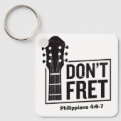 Porte-clés Ne vous tracassez pas (Philippiens 4:6-7) Guitare (Recto)