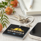 Porte-clés Nebraska États-Unis d'Amérique (Devant Droit)