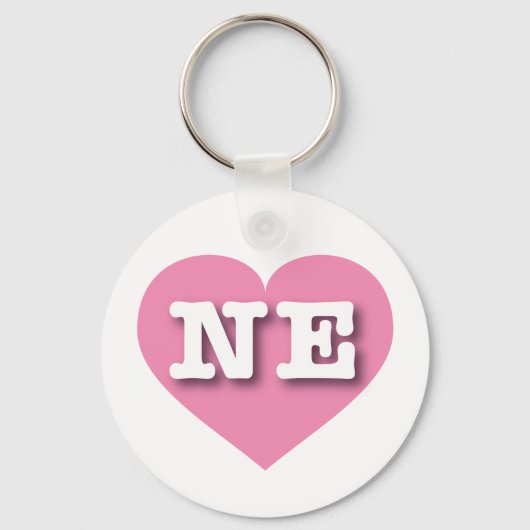 Porte-clés Nebraska Solid Coeur Rose - Big Love (Recto)