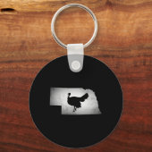 Porte-clés Nebraska Turquie chasse (Recto)