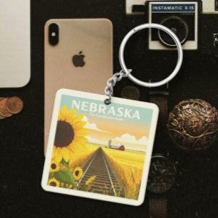 Porte-clés Nebraska vintage