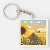 Porte-clés Nebraska vintage (Devant)