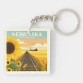 Porte-clés Nebraska vintage (Dos)