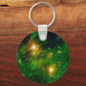 Porte-clés Nebula du nuage de gaz vert GL490 - Photo spatiale (Recto)