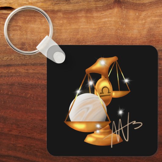 Porte-clés Nebula Libra Venus Zodiac Metal (Recto)