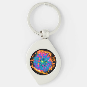 Porte-clés Nébuleuse planétaire NGC 6751 Pop Art Psychédéliqu