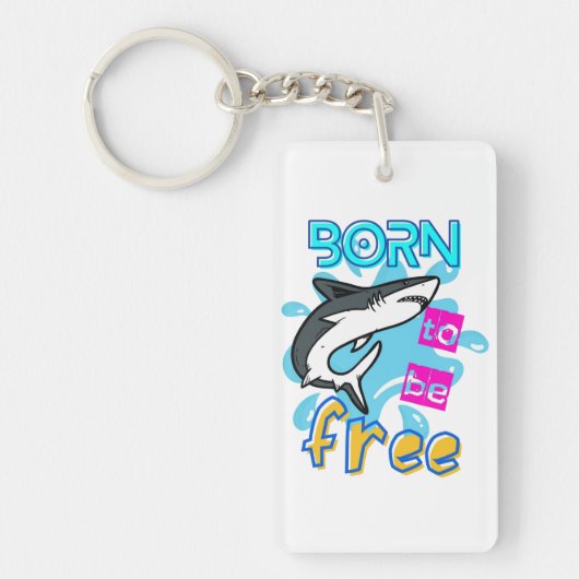 PORTE-CLÉS NÉE POUR ÊTRE LIBRE (Devant)