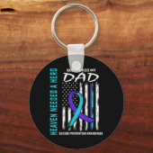 Porte-clés Needed A Hero God Cked Dad Suicide Awareness Fla (Recto)