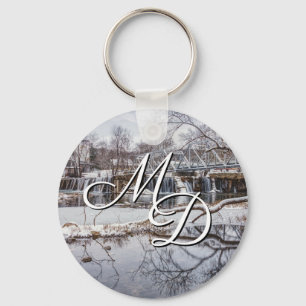 Porte-clés Neige au barrage Finley