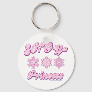 Porte-clés Neige-princesse-sur-le-Foncé