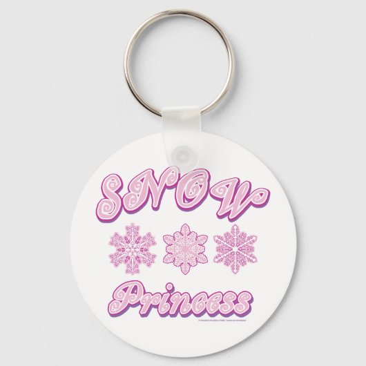 Porte-clés Neige-princesse-sur-le-Foncé (Recto)