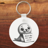 Porte-clés Neil le phoque sensation virale de Tasmanie (Verso)