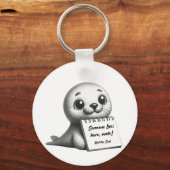 Porte-clés Neil le phoque sensation virale de Tasmanie (Recto)