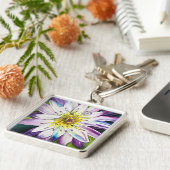 Porte-clés Nénuphars d'eau fine art (Côté)