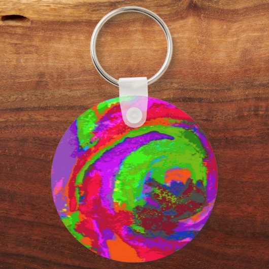 Porte-clés Neon Abstrait (Recto)