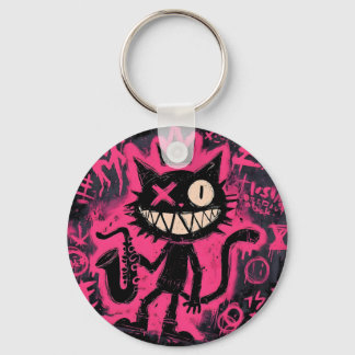 Porte-clés Neon Cat Chaos