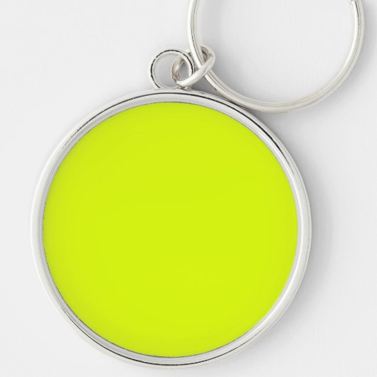 Porte-clés Neon Chartreuse couleur solide | Classique (Devant)