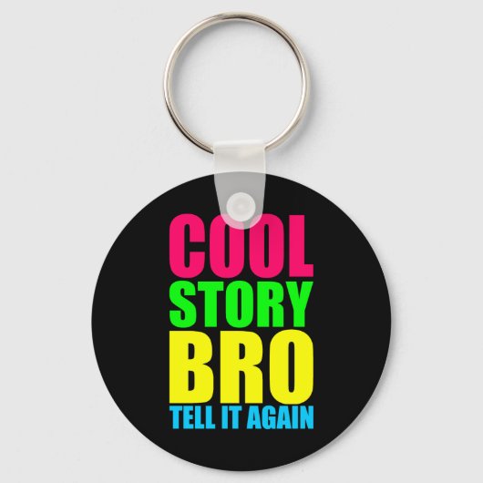 Porte-clés Neon Cool Story Bro (Recto)