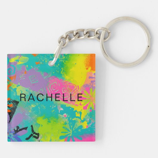 Porte-clés Neon Dreams Abstrait (Dos)