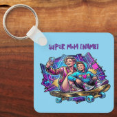 Porte-clés Neon Drive Keychain: Mother & Son Skate Gift (Recto)