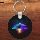 Porte-clés Neon Firefly sur noir (Recto)