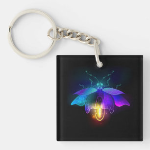 Porte-clés Neon Firefly sur noir