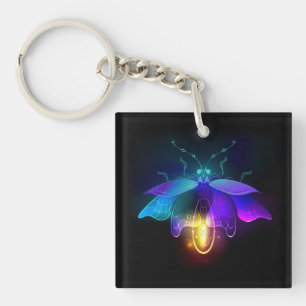 Porte-clés Neon Firefly sur noir