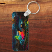 Porte-clés Neon Ghosts dans un paysage d'Imaginaire hanté (Verso)