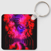 Porte-clés Neon Goddess in Enchanted Forest (Dos)