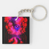 Porte-clés Neon Goddess in Enchanted Forest (Dos)