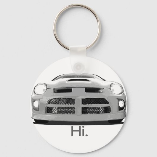 Porte-clés Neon "Salut". (Recto)