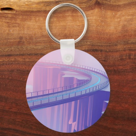 Porte-clés Neon Skybridge Dreamscape (Recto)