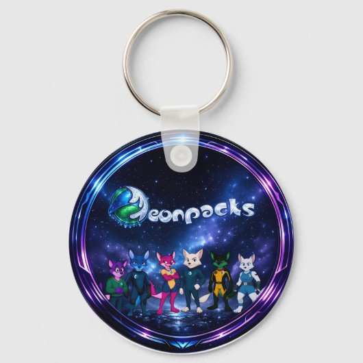 Porte-clés Neonpacks (conception de cercle) (Recto)