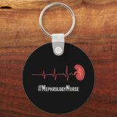 Porte-clés Néphrologie Infirmière cardiobattement Dialyse Inf (Recto)