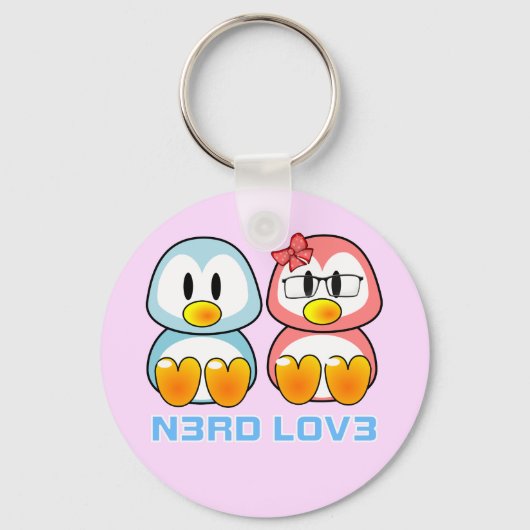 Porte-clés Nerd Valentine : Geek informatique Parlez Amour (Recto)
