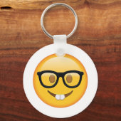 Porte-clés Nerd with Glasses - Emoji (Recto)