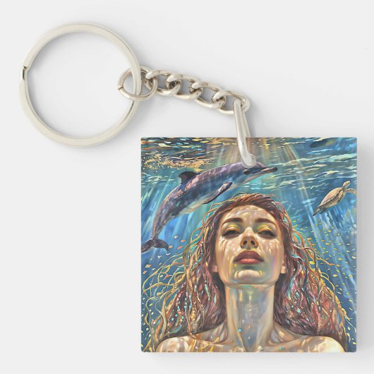 Porte-clés "Nerena" Sous les eaux calmes (Devant)