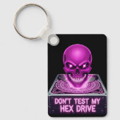 Porte-clés N'essayez pas mon disque Hex - Crâne  (Recto)