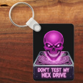 Porte-clés N'essayez pas mon disque Hex - Crâne  (Recto)