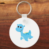 Porte-clés Nessie Bleue Mignonne (Recto)