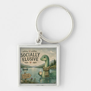 Porte-clés Nessie insaisissable socialement Cryptide cosy Loc