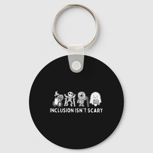 Porte-clés N'est pas effrayant professeur Skeleton Ghost Cute (Recto)
