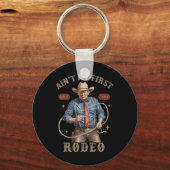 Porte-clés N'est pas mon premier rodéo Western Cowboy Funny T (Recto)