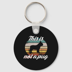 Porte-clés N'Est Pas Un Carlin - Français Bulldog Retro Chien