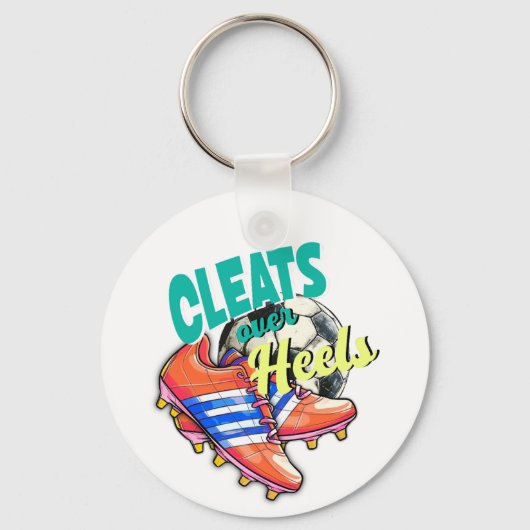 Porte-clés Nettoie Sur Les Talons, Chaussures De Football (Recto)