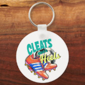 Porte-clés Nettoie Sur Les Talons, Chaussures De Football (Recto)